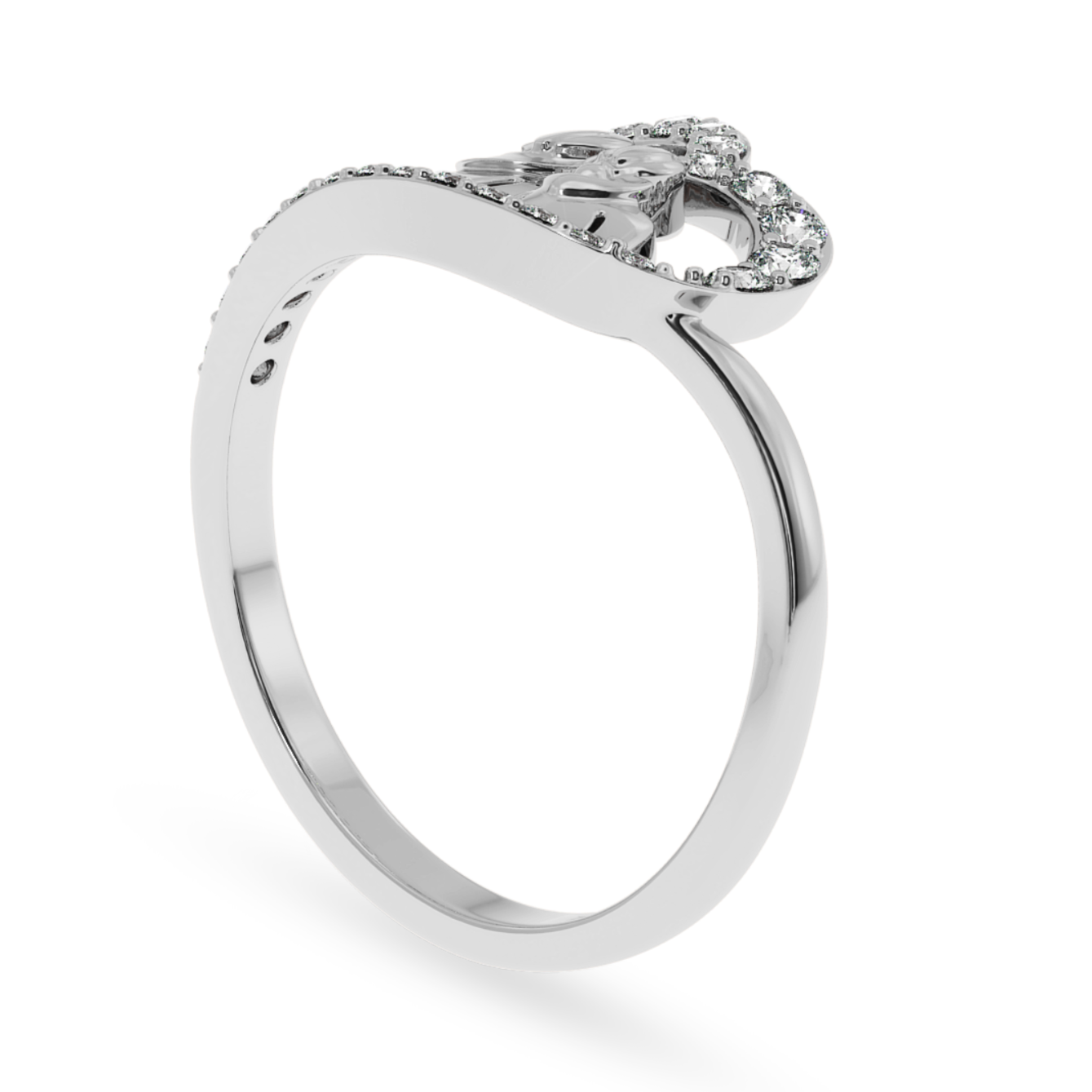 Designer Platinum Diamond Ring for Women JL PT LC858   Jewelove