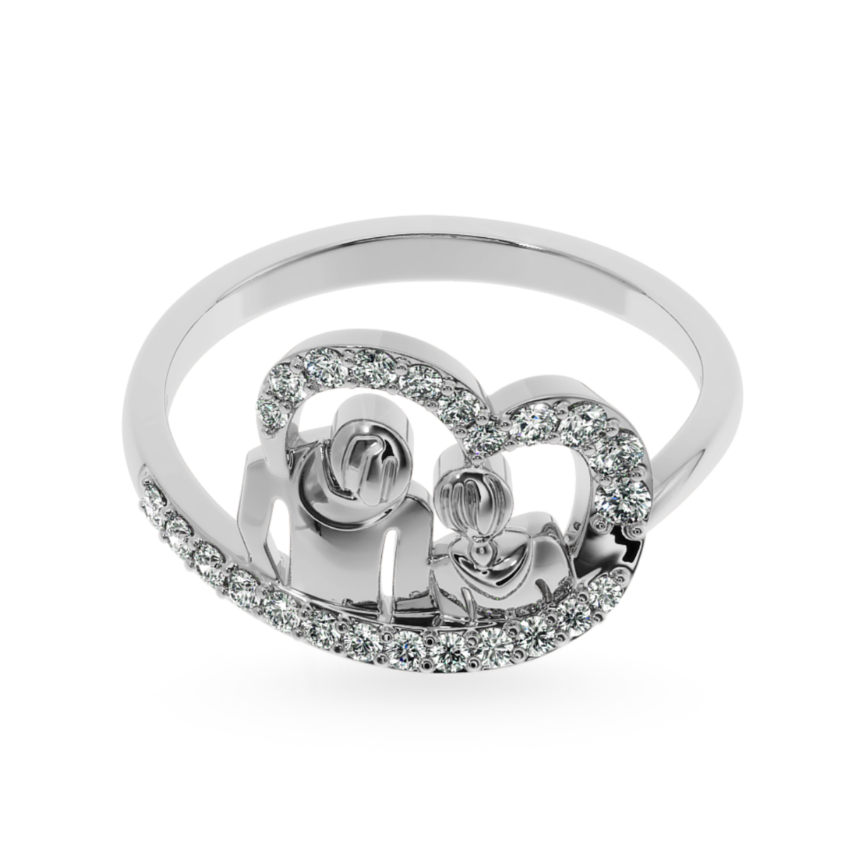 Designer Platinum Diamond Ring for Women JL PT LC858   Jewelove