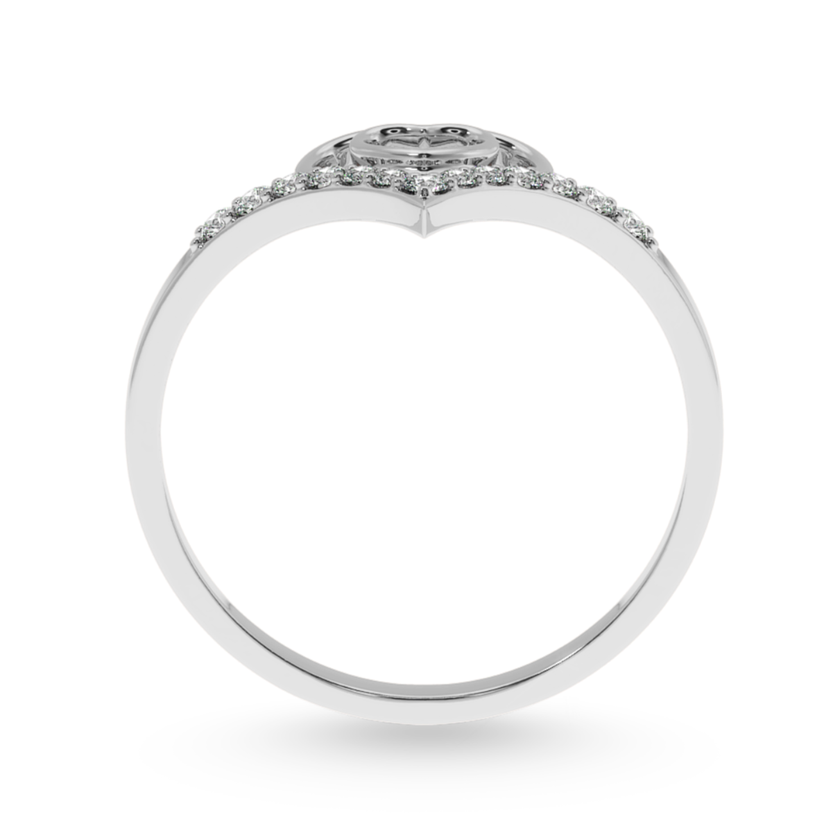 Designer Platinum Diamond Ring for Women JL PT LC859