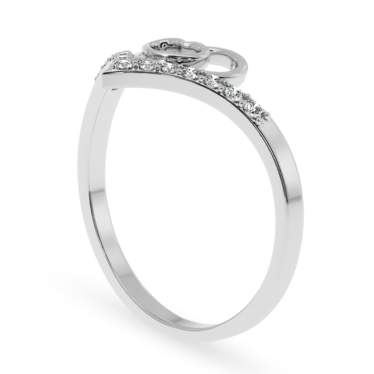 Designer Platinum Diamond Ring for Women JL PT LC859