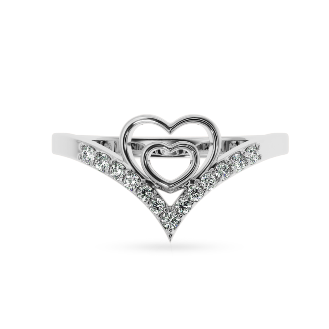 Designer Platinum Diamond Ring for Women JL PT LC859