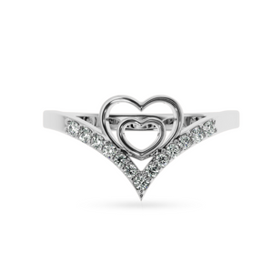 Designer Platinum Diamond Ring for Women JL PT LC859