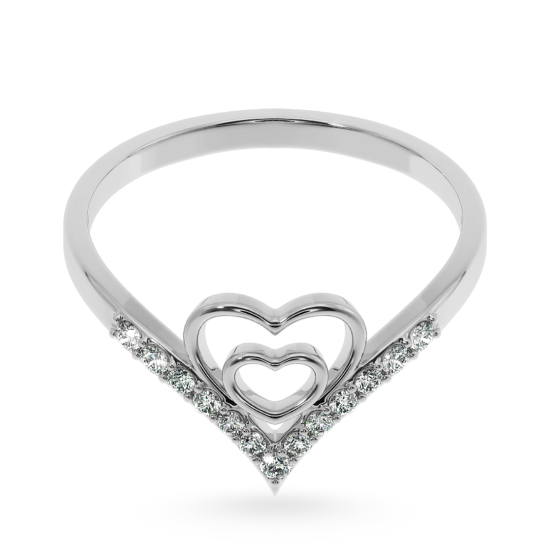 Designer Platinum Diamond Ring for Women JL PT LC859   Jewelove