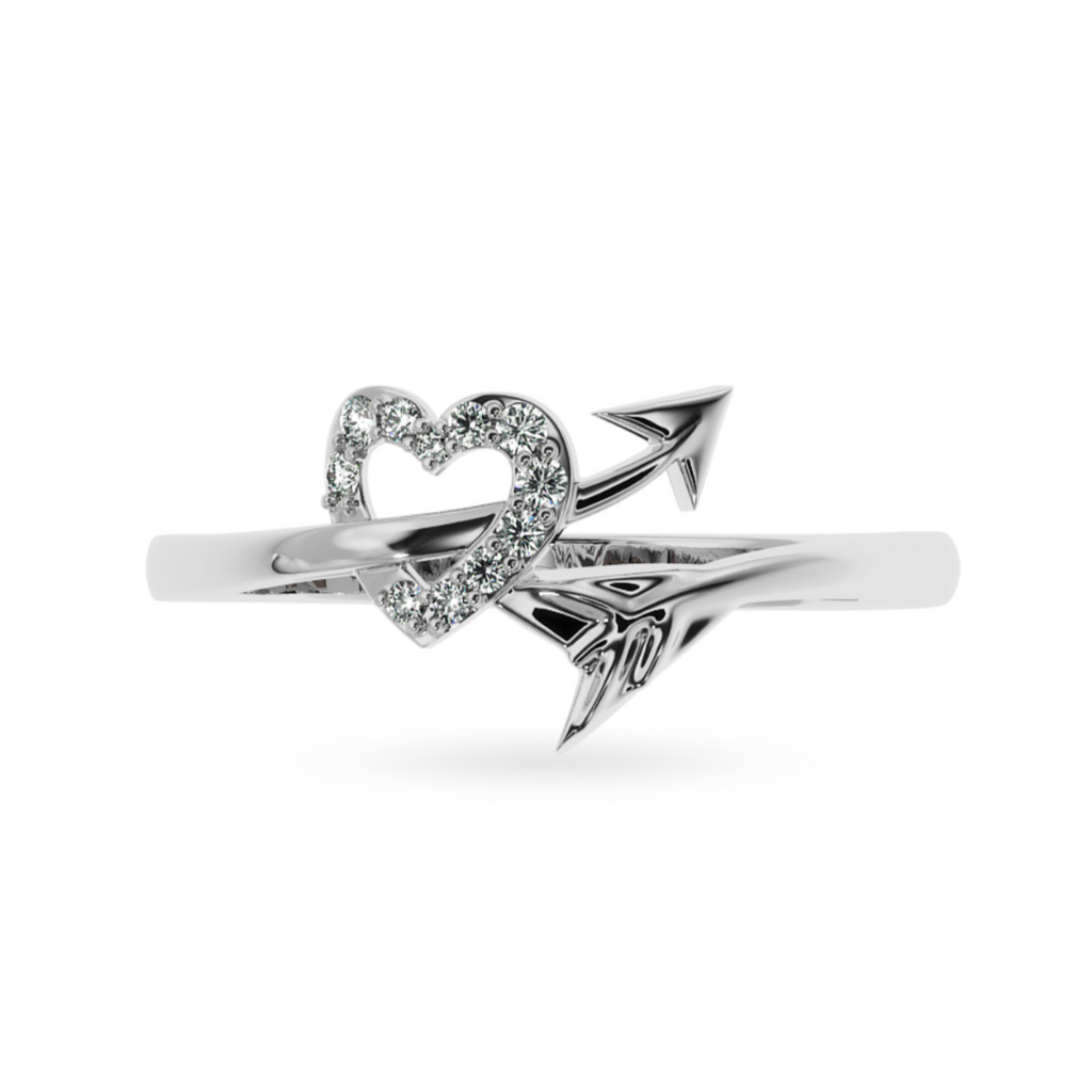 Designer Platinum Diamond Heart Ring for Women JL PT LC863  VVS-GH Jewelove