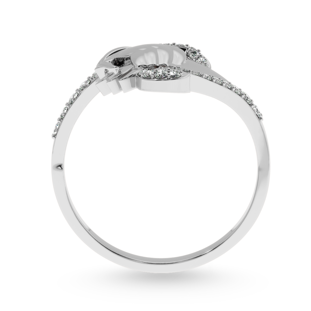 Designer Platinum Diamond Heart Ring for Women JL PT LC864   Jewelove