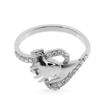 Load image into Gallery viewer, Designer Platinum Diamond Heart Ring for Women JL PT LC864   Jewelove
