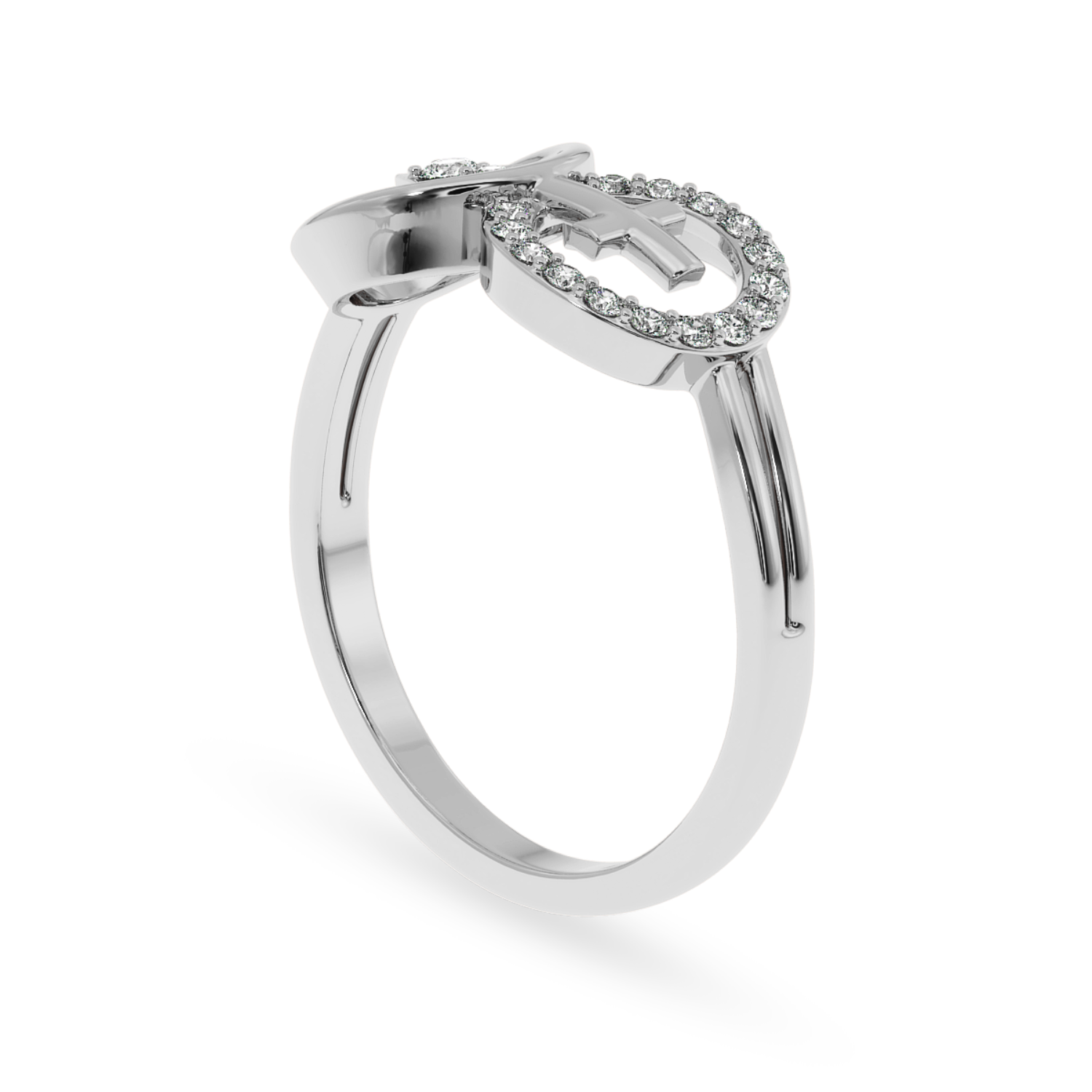 Designer Platinum Diamond Ring for Women JL PT LC867   Jewelove