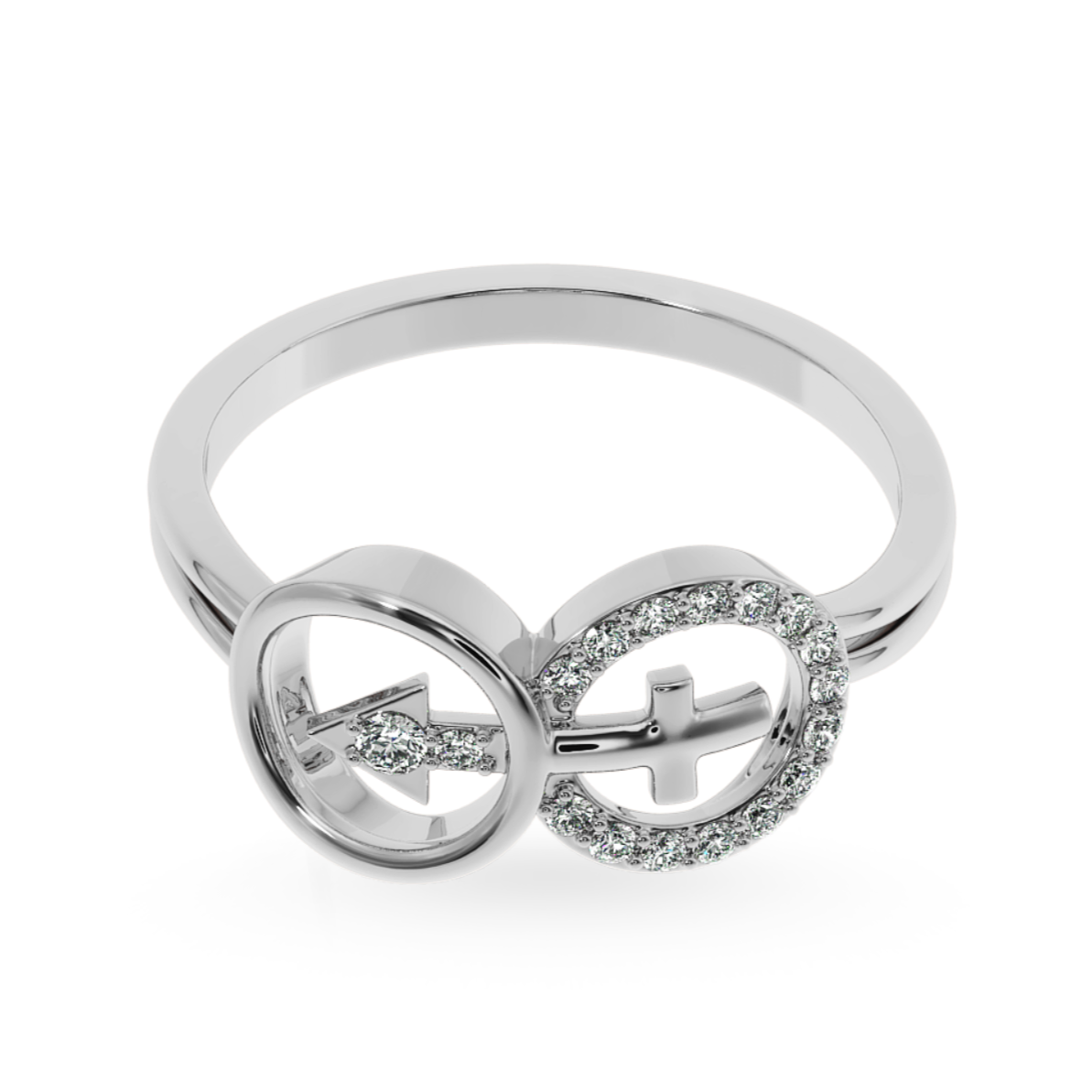 Designer Platinum Diamond Ring for Women JL PT LC867   Jewelove