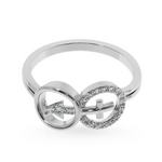 Load image into Gallery viewer, Designer Platinum Diamond Ring for Women JL PT LC867   Jewelove
