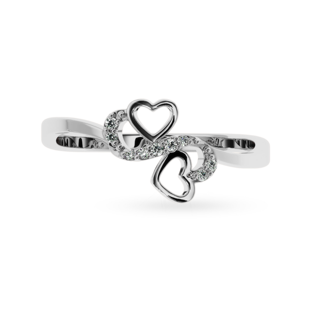 Designer Platinum Diamond Heart Ring for Women JL PT LC872  VVS-GH Jewelove