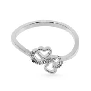 Designer Platinum Diamond Heart Ring for Women JL PT LC872   Jewelove