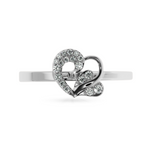 Load image into Gallery viewer, Designer Platinum Diamond Heart Ring for Women JL PT LC878  VVS-GH Jewelove
