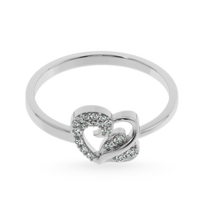 Designer Platinum Diamond Heart Ring for Women JL PT LC878   Jewelove
