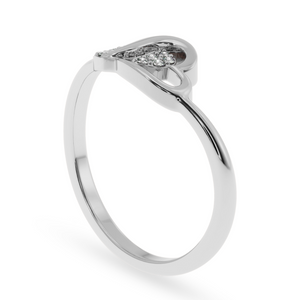 Designer Platinum Diamond Heart Ring for Women JL PT LC884   Jewelove