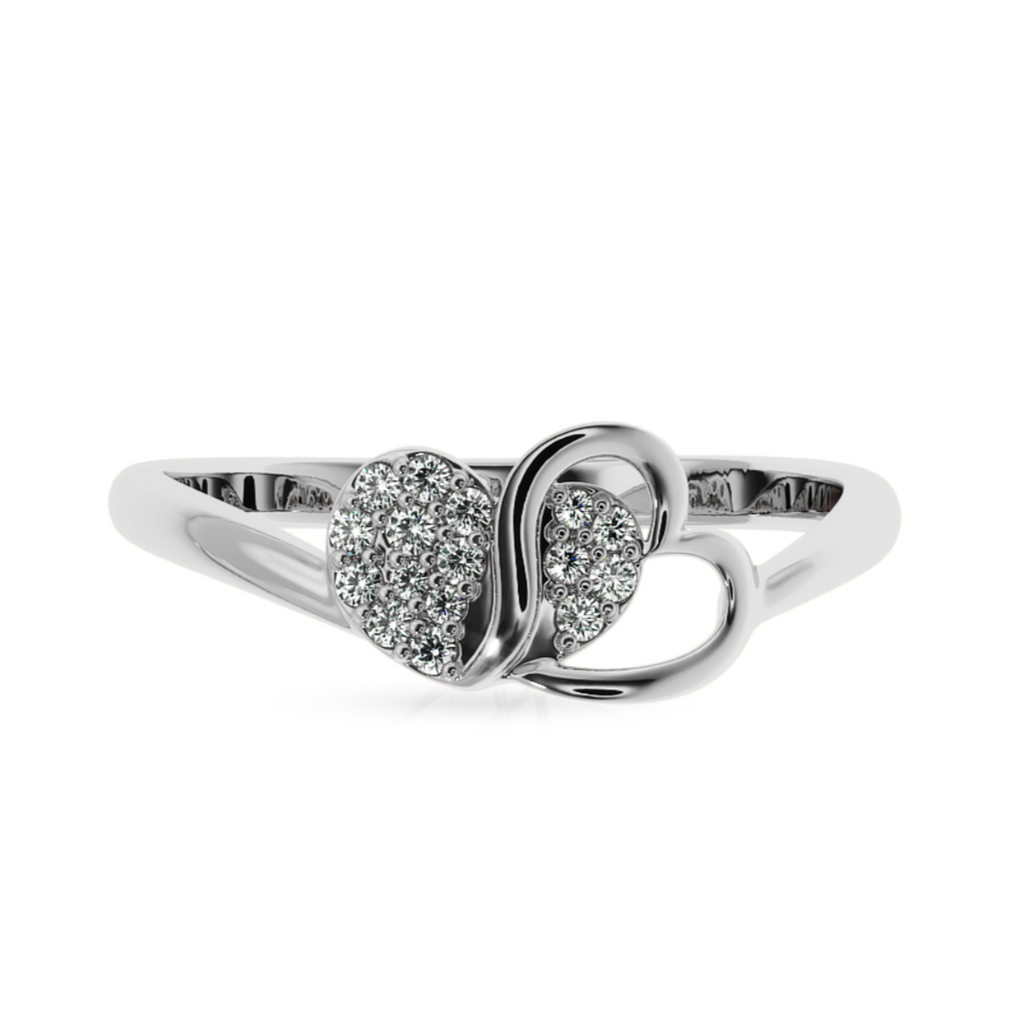 Designer Platinum Diamond Heart Ring for Women JL PT LC884  VVS-GH Jewelove