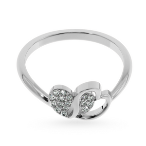 Designer Platinum Diamond Heart Ring for Women JL PT LC884   Jewelove