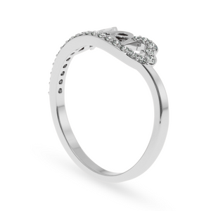 Designer Platinum Diamond Heart Ring for Women JL PT LC886   Jewelove