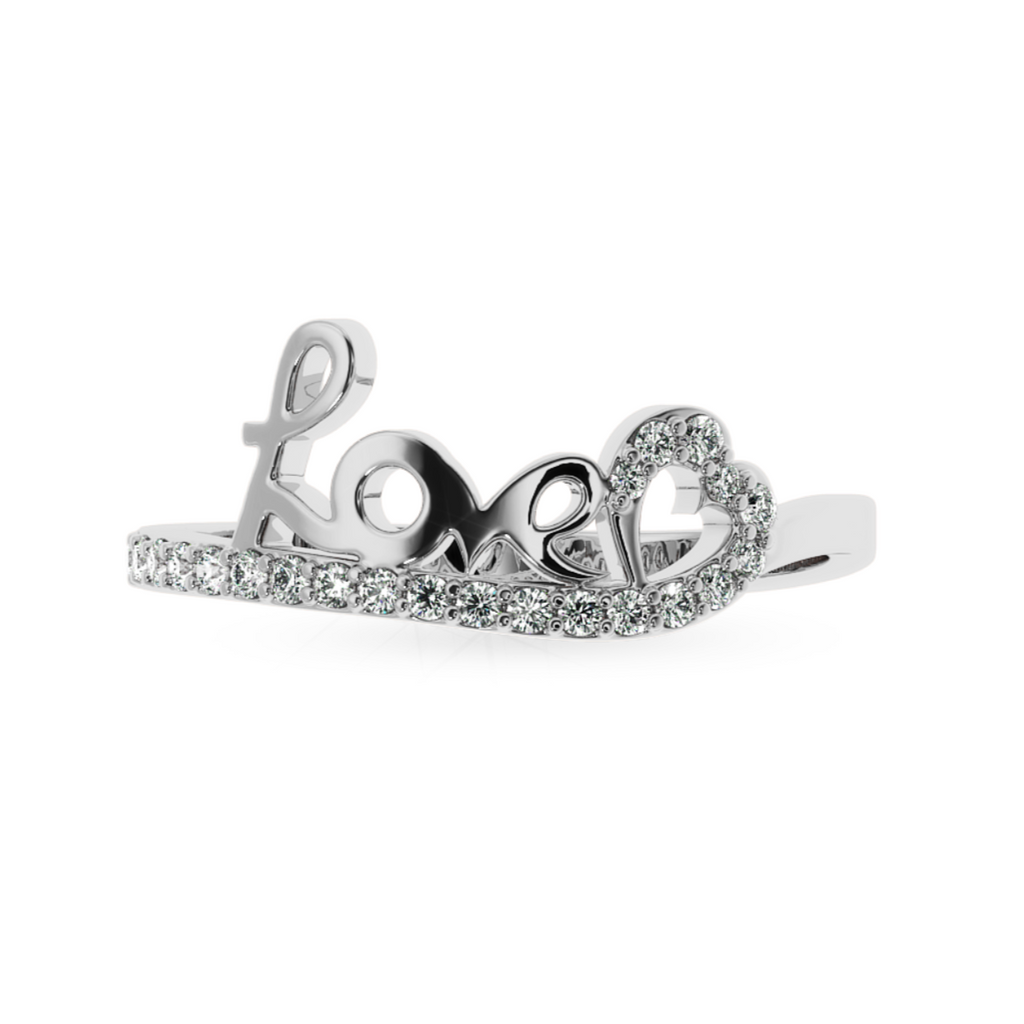 Designer Platinum Diamond Heart Ring for Women JL PT LC886  VVS-GH Jewelove