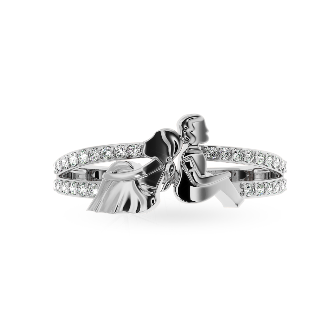 Designer Platinum Diamond Ring for Women JL PT LC894  VVS-GH Jewelove