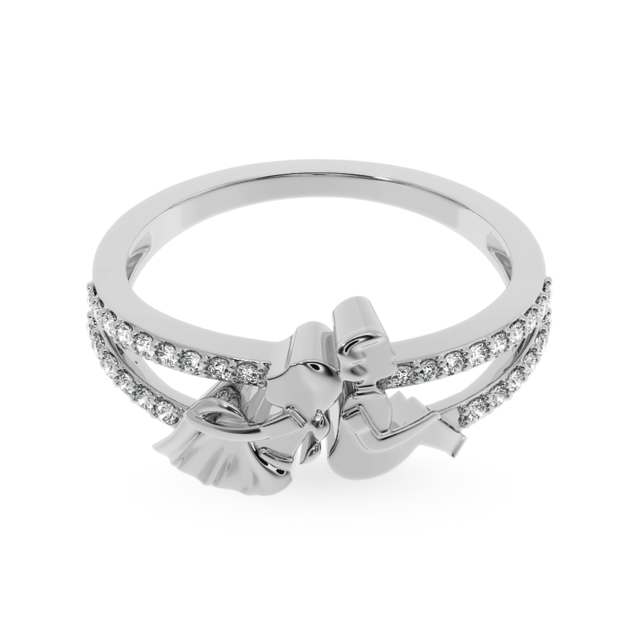 Designer Platinum Diamond Ring for Women JL PT LC894   Jewelove