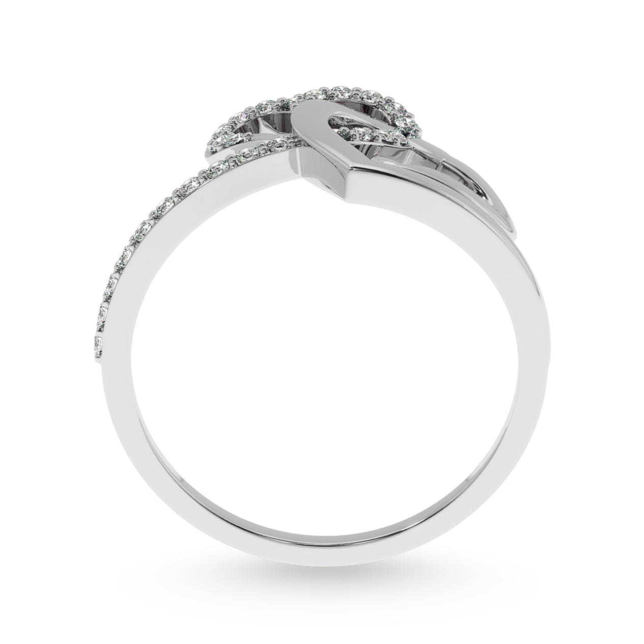 Designer Platinum Diamond Heart Ring for Women JL PT LC897   Jewelove