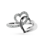 Load image into Gallery viewer, Designer Platinum Diamond Heart Ring for Women JL PT LC897  VVS-GH Jewelove

