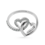 Load image into Gallery viewer, Designer Platinum Diamond Heart Ring for Women JL PT LC897   Jewelove
