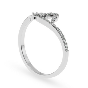 Designer Platinum Diamond Heart Ring for Women JL PT LC898   Jewelove