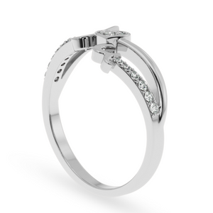 Designer Platinum Diamond Heart Ring for Women JL PT LC899   Jewelove