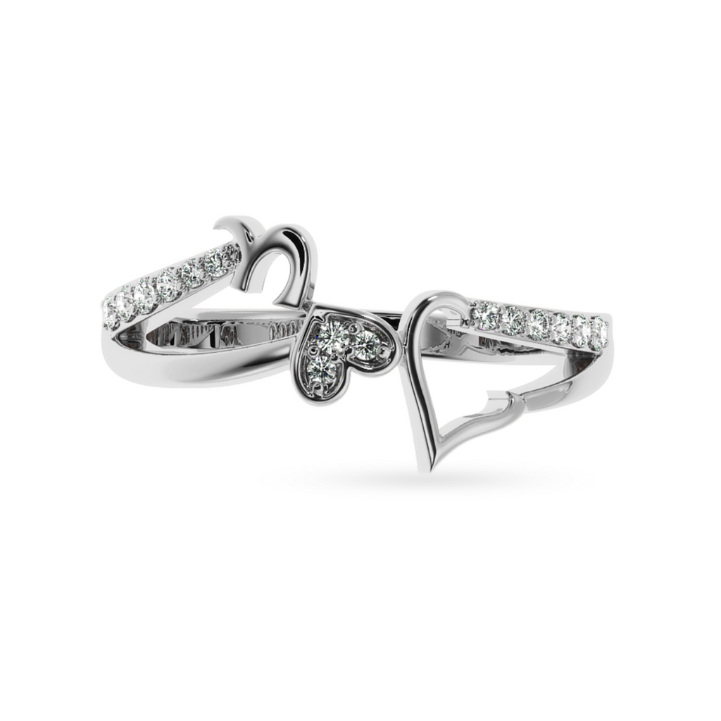 Designer Platinum Diamond Heart Ring for Women JL PT LC899  VVS-GH Jewelove