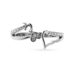 Load image into Gallery viewer, Designer Platinum Diamond Heart Ring for Women JL PT LC899  VVS-GH Jewelove
