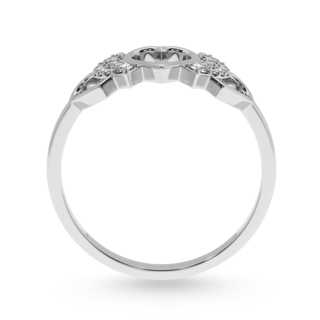 Designer Platinum Diamond Heart Ring for Women JL PT LC900   Jewelove