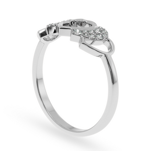 Designer Platinum Diamond Heart Ring for Women JL PT LC900   Jewelove