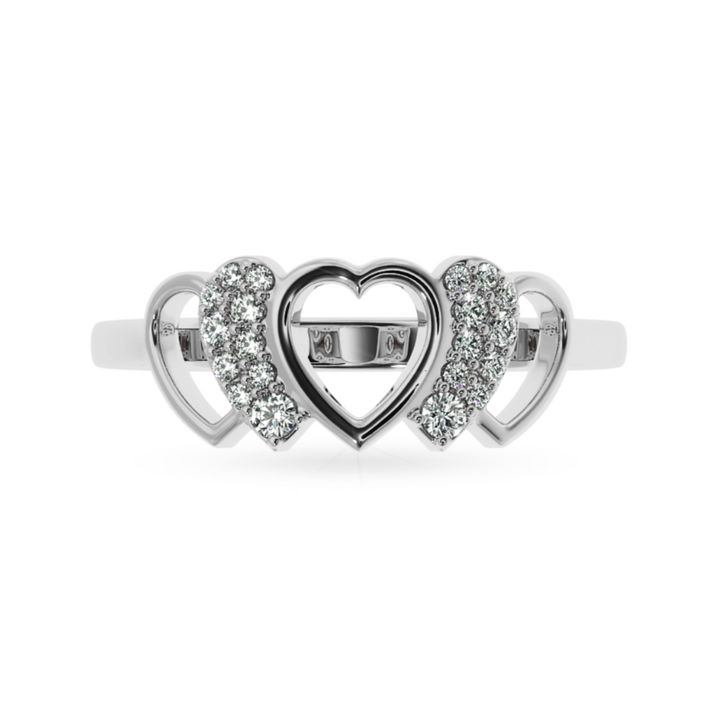 Designer Platinum Diamond Heart Ring for Women JL PT LC900  VVS-GH Jewelove