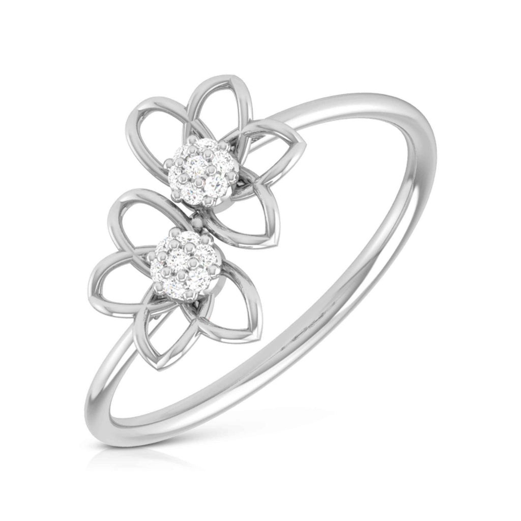 Platinum Diamond Ring for Women JL PT LR 01   Jewelove.US