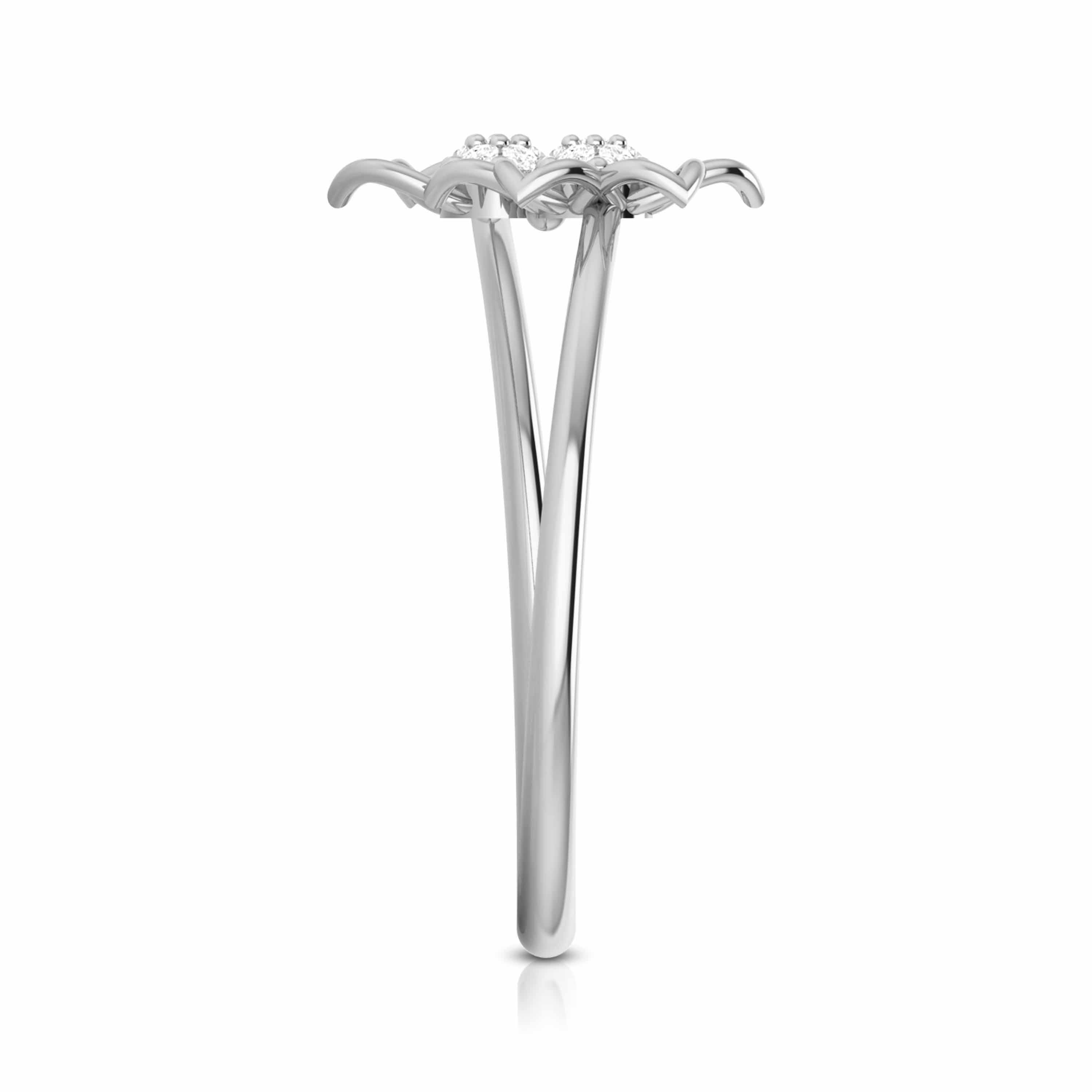 Platinum Diamond Ring for Women JL PT LR 01