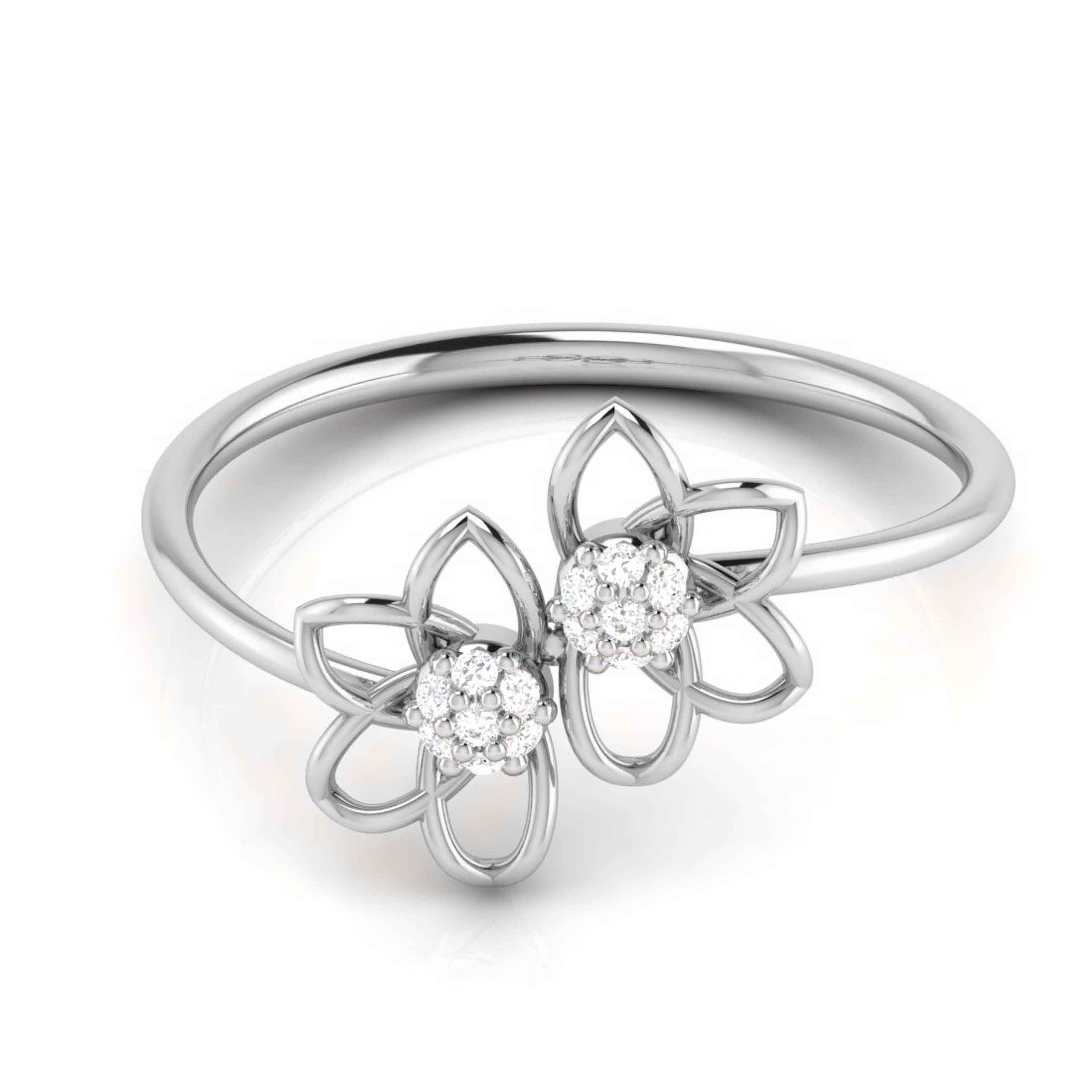 Platinum Diamond Ring for Women JL PT LR 01