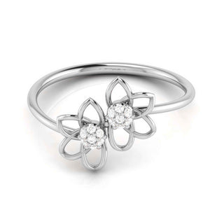 Platinum Diamond Ring for Women JL PT LR 01