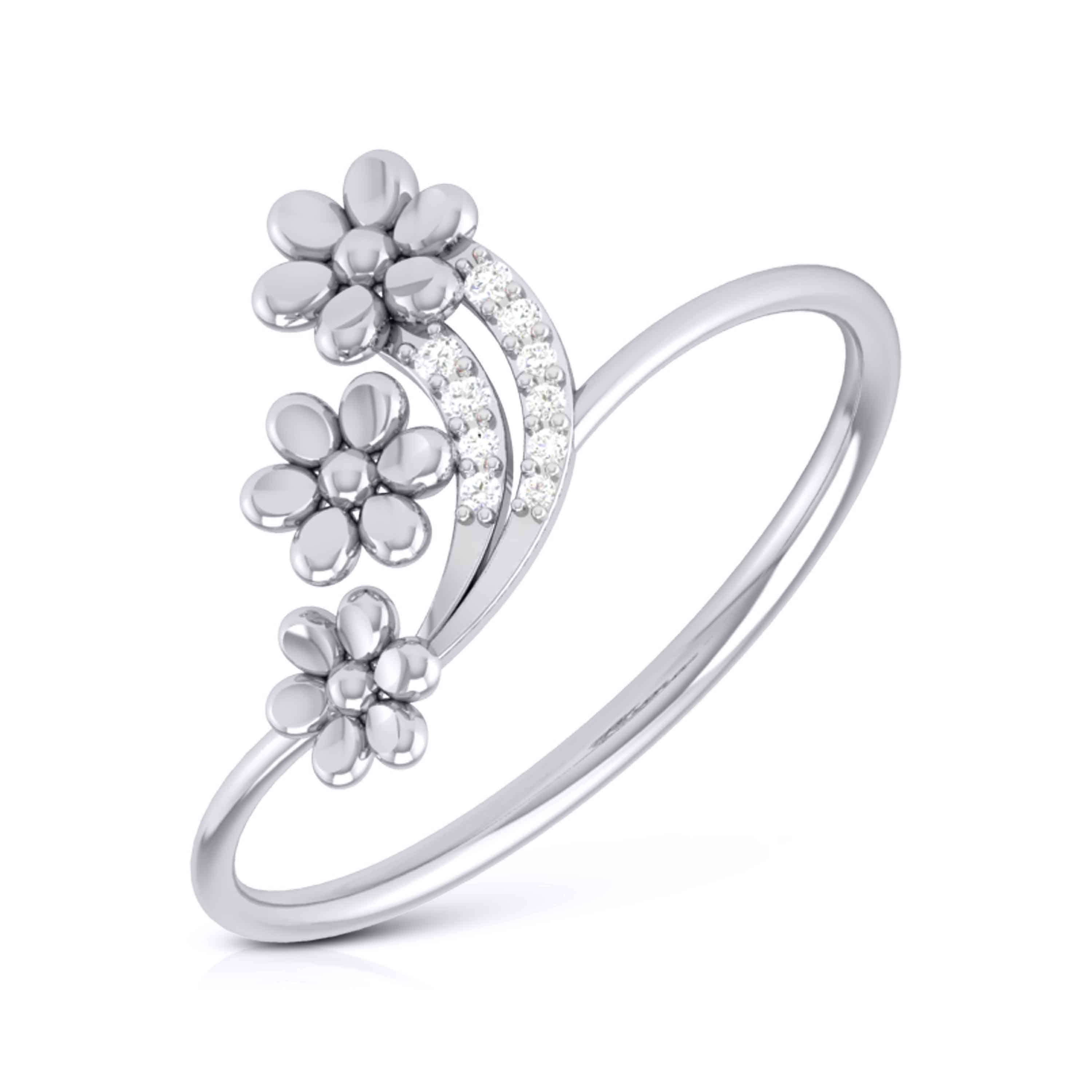 Platinum Diamond Ring for Women JL PT LR 02