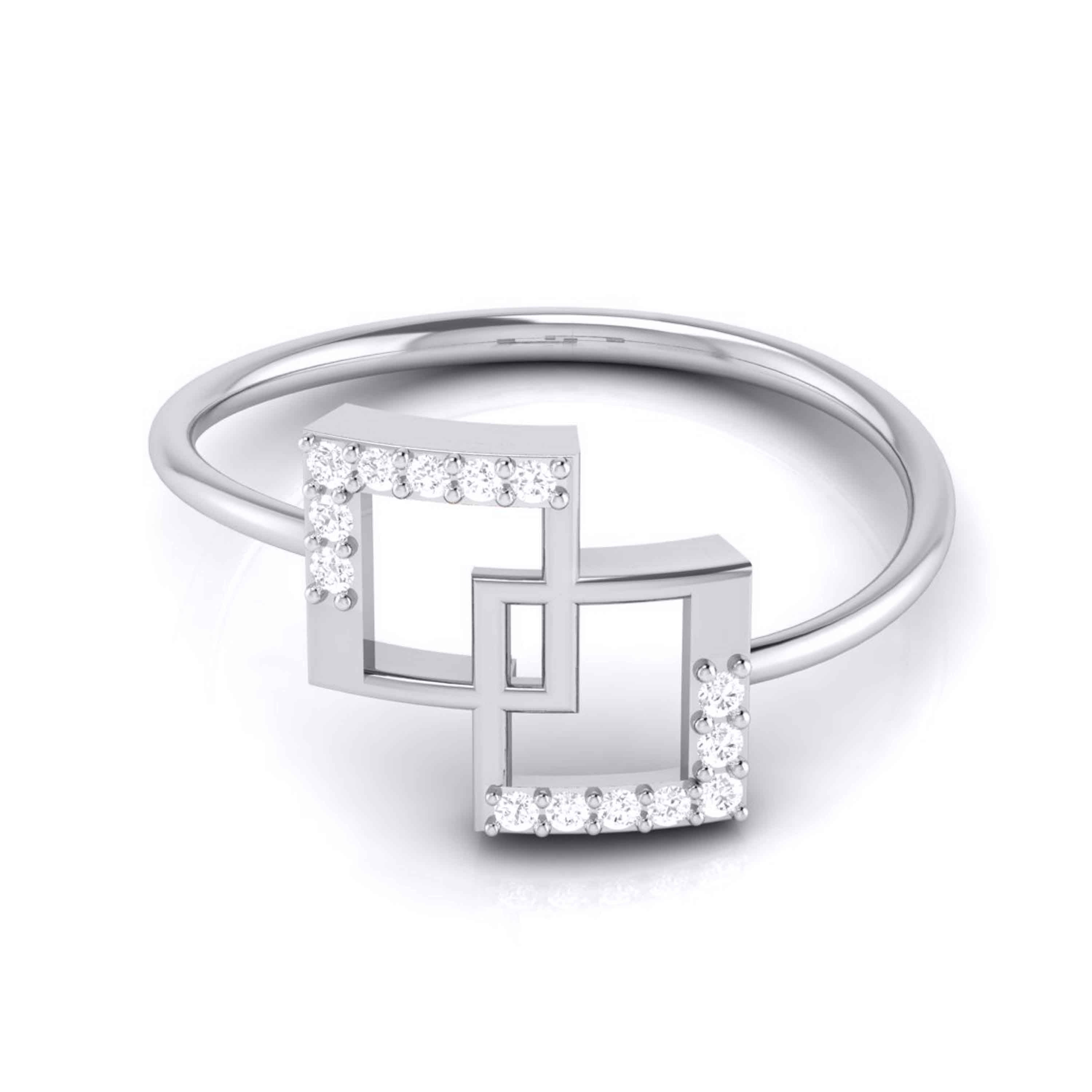 Platinum Diamond Ring for Women JL PT LR 03   Jewelove.US