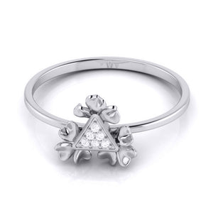 Platinum Diamond Ring for Women JL PT LR 04