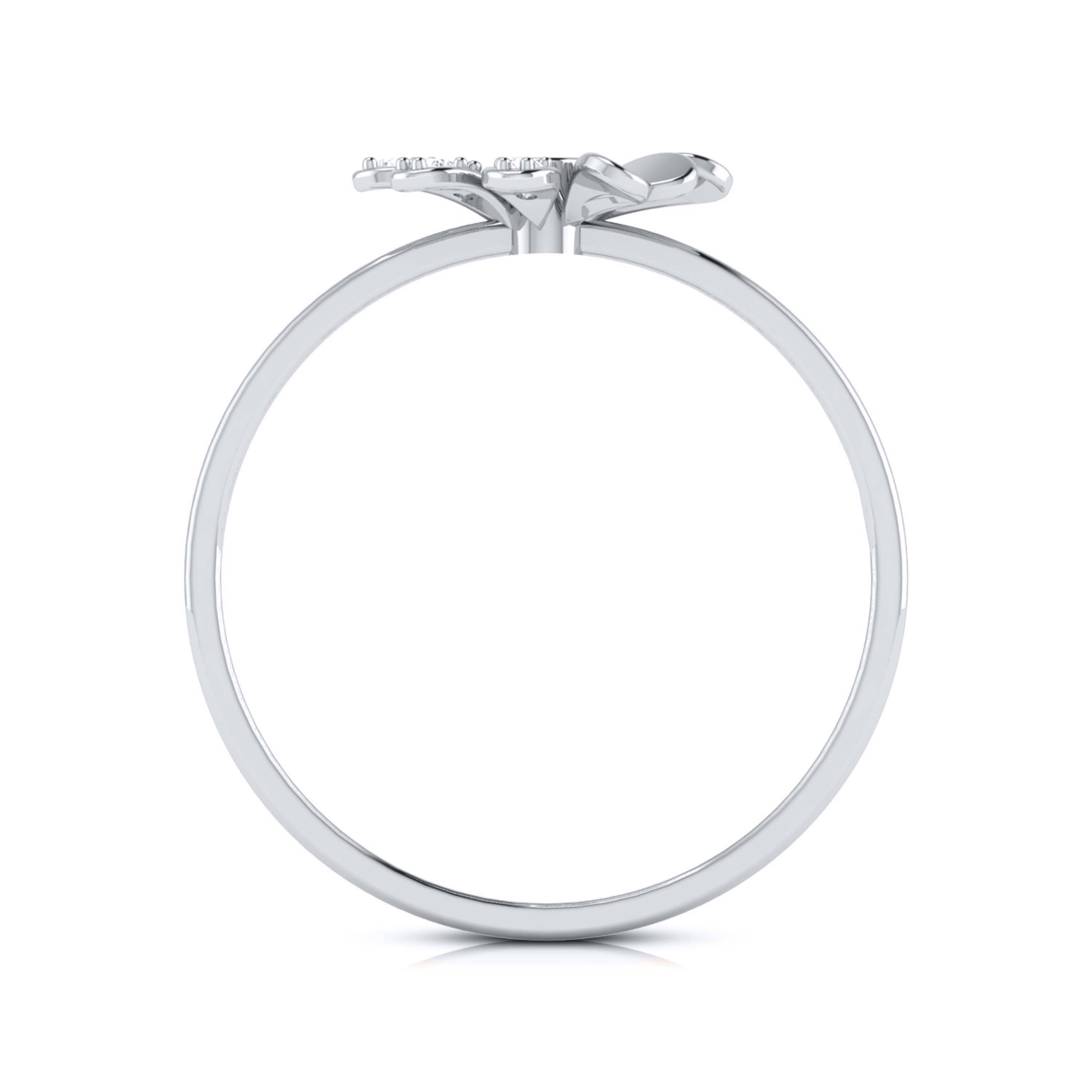 Platinum Diamond Ring for Women JL PT LR 05