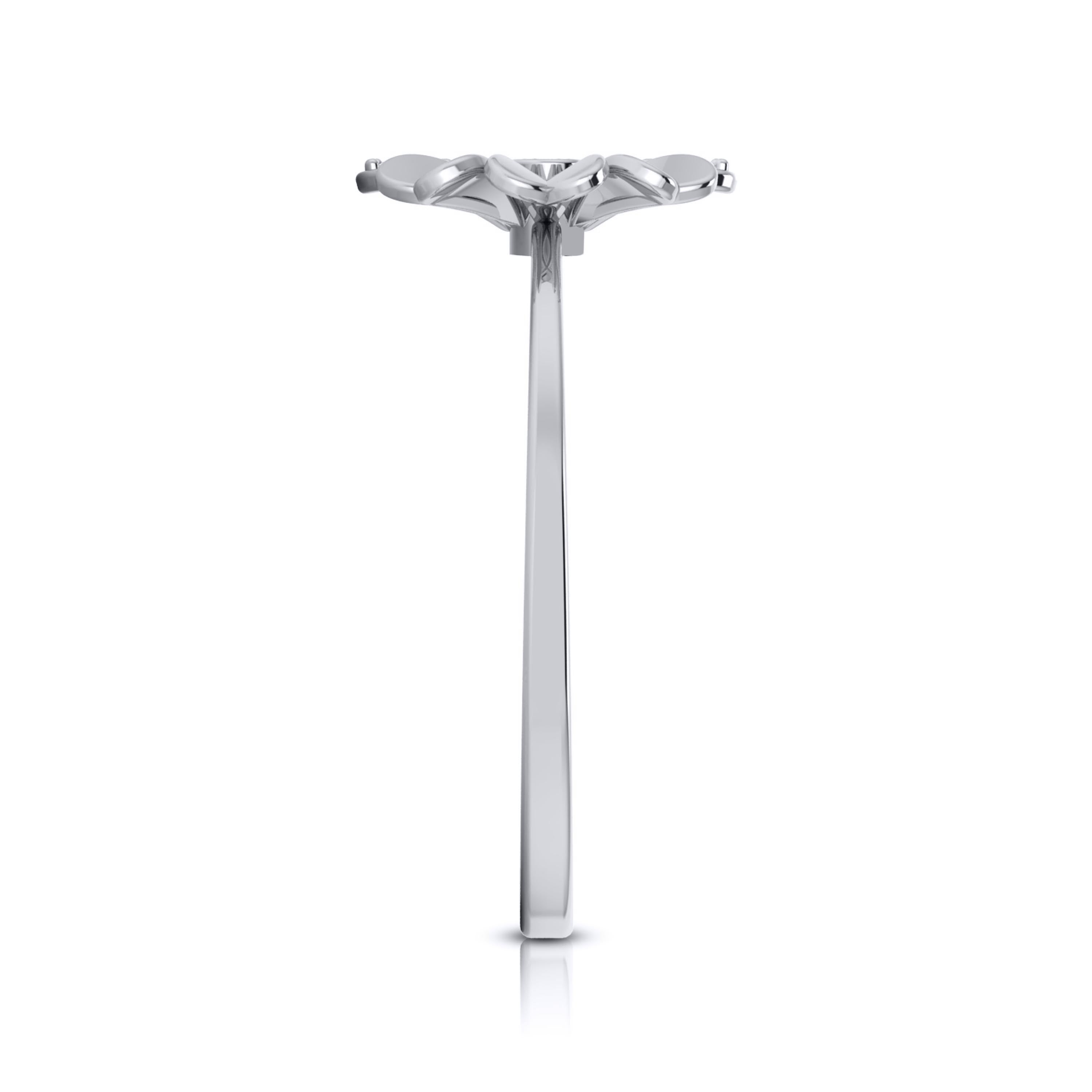 Platinum Diamond Ring for Women JL PT LR 05