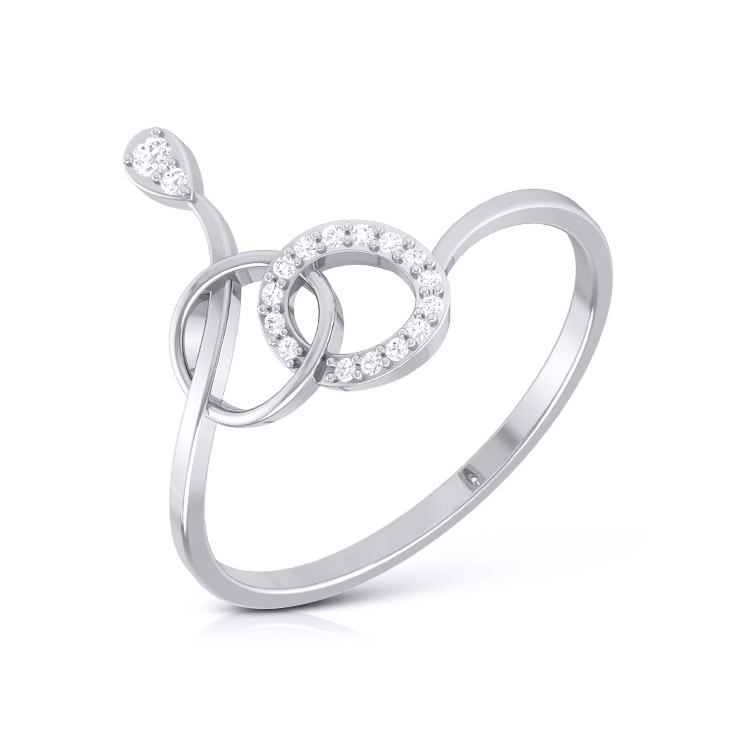 Platinum Diamond Ring for Women JL PT LR 06   Jewelove.US