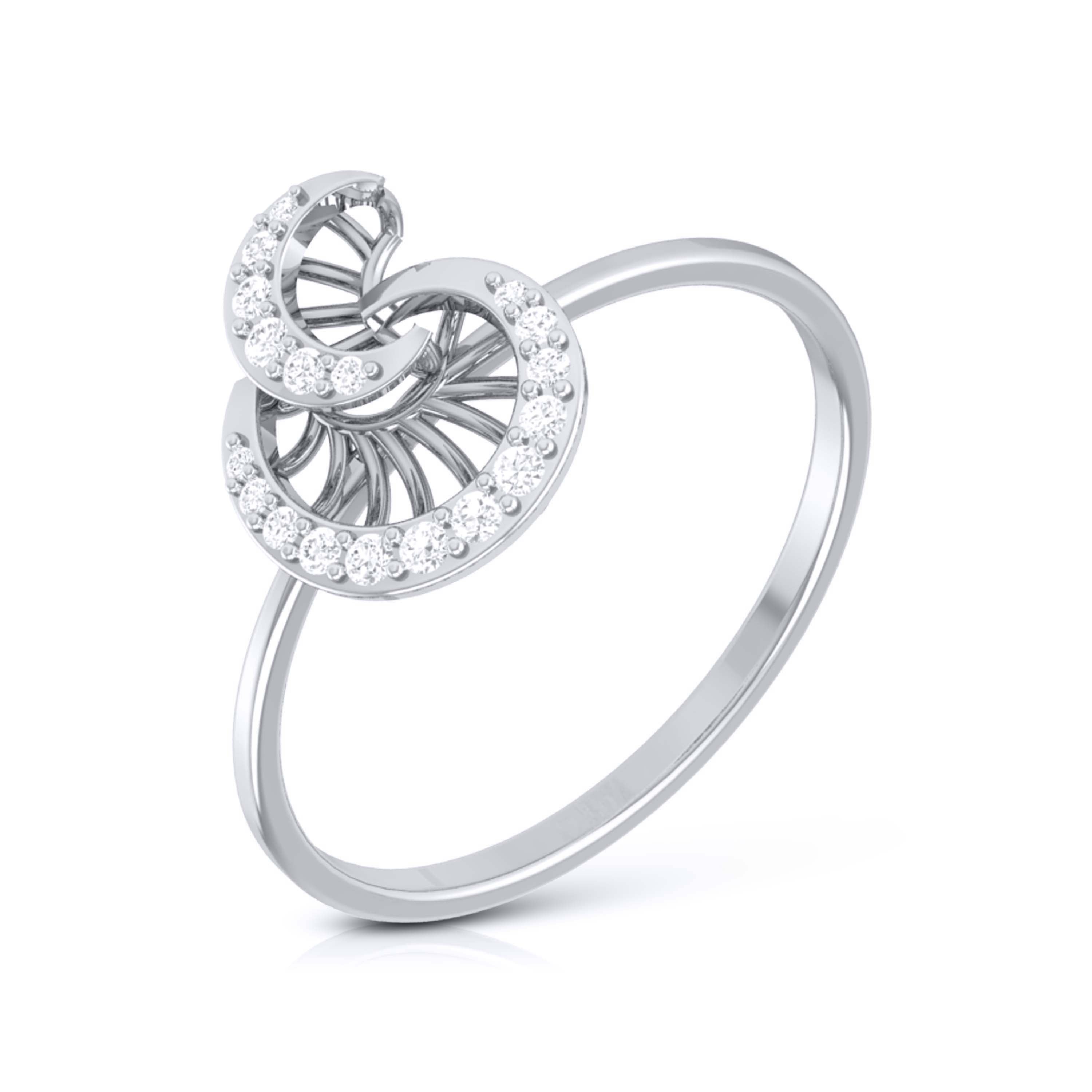 Platinum Diamond Ring for Women JL PT LR 07   Jewelove.US