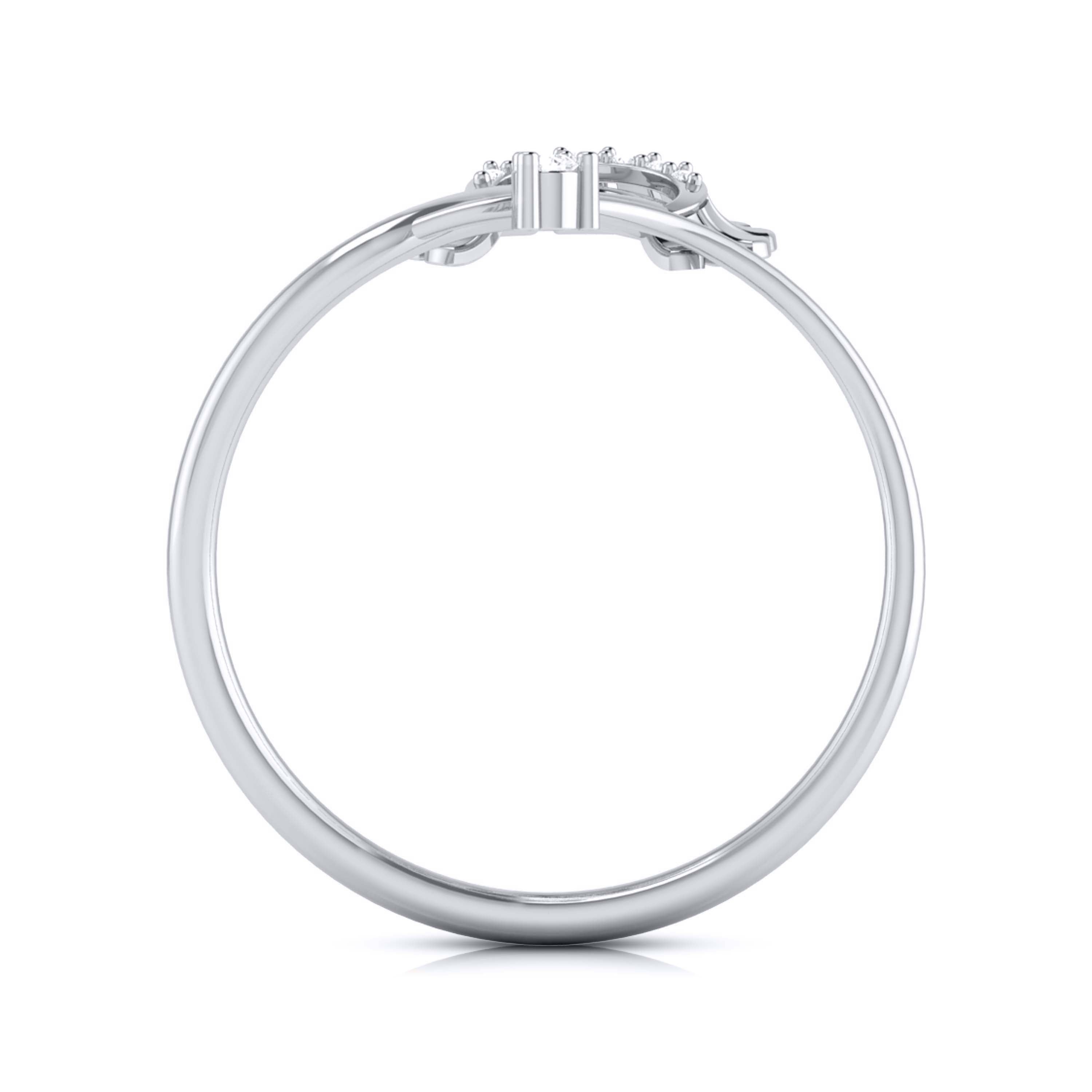 Platinum Diamond Ring for Women JL PT LR 08