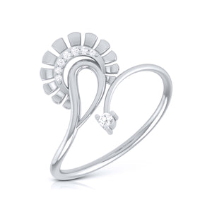 Platinum Diamond Ring for Women JL PT LR 08