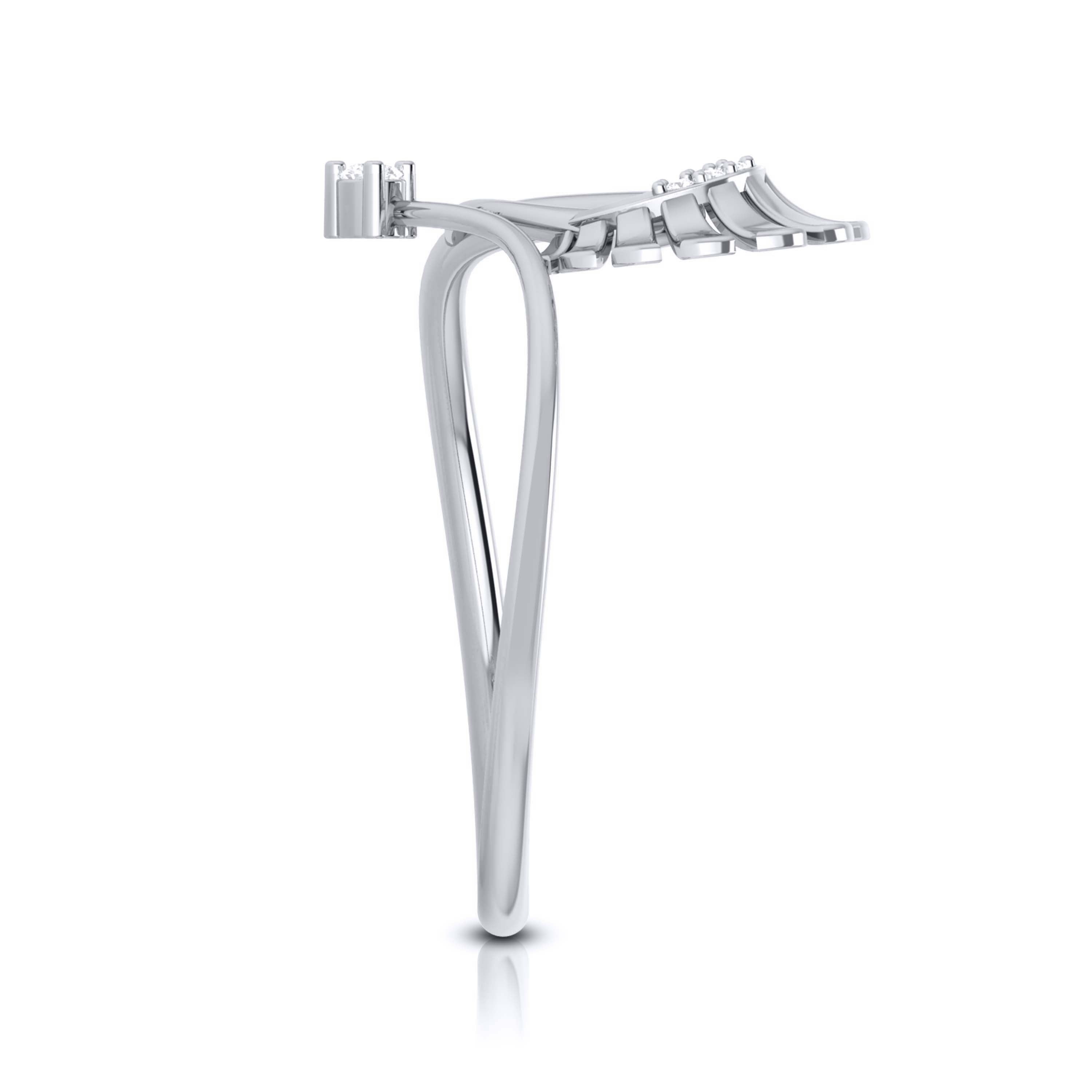 Platinum Diamond Ring for Women JL PT LR 08