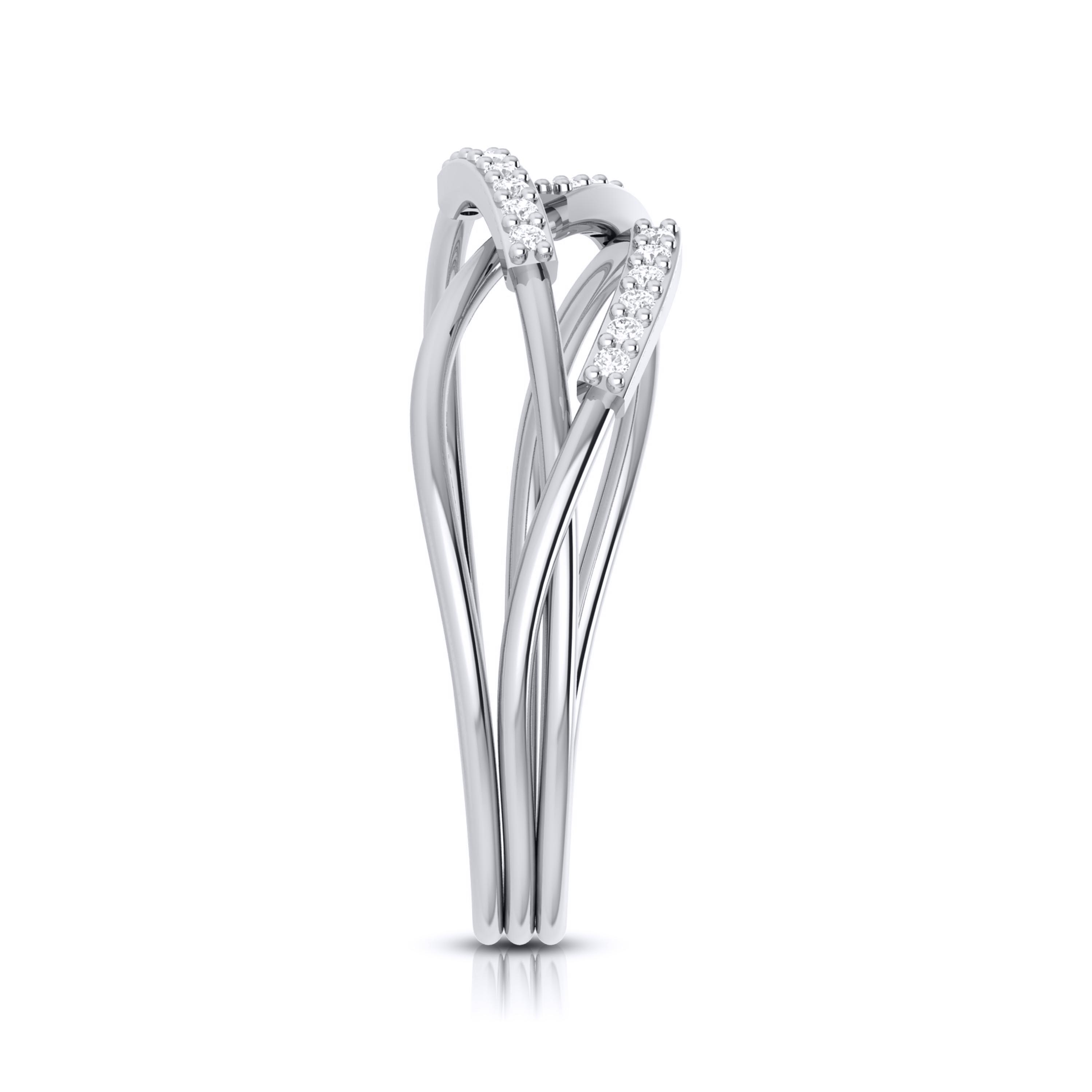 Platinum Diamond Ring for Women JL PT LR 100