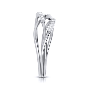 Platinum Diamond Ring for Women JL PT LR 100